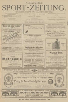 Allgemeine Sport-Zeitung : Wochenschrift für alle Sportzweige. Jg.20, 1899, No. 33