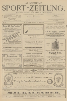 Allgemeine Sport-Zeitung : Wochenschrift für alle Sportzweige. Jg.20, 1899, No. 35