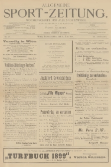 Allgemeine Sport-Zeitung : Wochenschrift für alle Sportzweige. Jg.20, 1899, No. 40