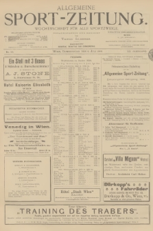 Allgemeine Sport-Zeitung : Wochenschrift für alle Sportzweige. Jg.20, 1899, No. 50