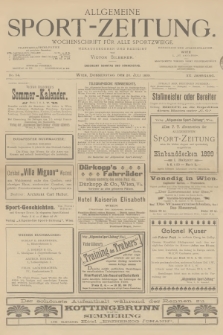 Allgemeine Sport-Zeitung : Wochenschrift für alle Sportzweige. Jg.20, 1899, No. 54