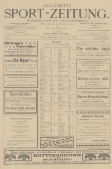 Allgemeine Sport-Zeitung : Wochenschrift für alle Sportzweige. Jg.20, 1899, No. 56