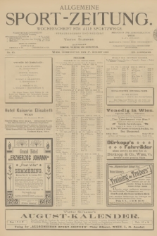 Allgemeine Sport-Zeitung : Wochenschrift für alle Sportzweige. Jg.20, 1899, No. 65