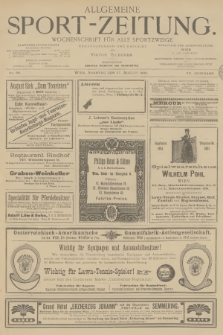 Allgemeine Sport-Zeitung : Wochenschrift für alle Sportzweige. Jg.20, 1899, No. 69