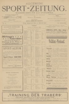 Allgemeine Sport-Zeitung : Wochenschrift für alle Sportzweige. Jg.20, 1899, No. 70