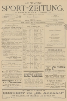 Allgemeine Sport-Zeitung : Wochenschrift für alle Sportzweige. Jg.20, 1899, No. 81