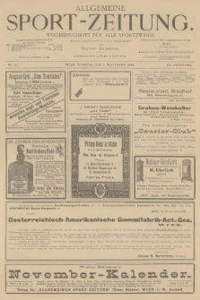 Allgemeine Sport-Zeitung : Wochenschrift für alle Sportzweige. Jg.20, 1899, No. 97