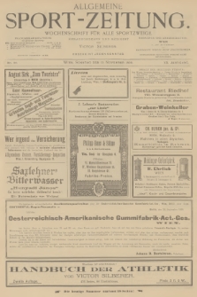 Allgemeine Sport-Zeitung : Wochenschrift für alle Sportzweige. Jg.20, 1899, No. 98