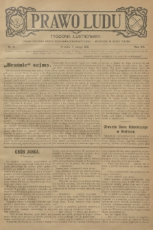 Prawo Ludu : tygodnik ilustrowany : organ Polskiej Partyi Socyalno-Demokratycznej. R.13, 1910, nr 6