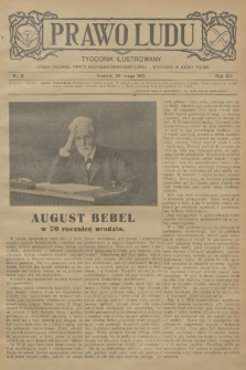 Prawo Ludu : tygodnik ilustrowany : organ Polskiej Partyi Socyalno-Demokratycznej. R.13, 1910, nr 8