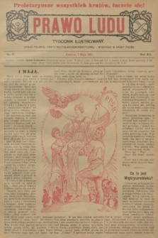 Prawo Ludu : tygodnik ilustrowany : organ Polskiej Partyi Socyalno-Demokratycznej. R.13, 1910, nr 17