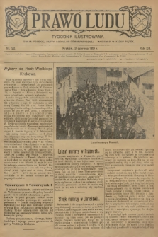 Prawo Ludu : tygodnik ilustrowany : organ Polskiej Partyi Socyalno-Demokratycznej. R.13, 1910, nr 22