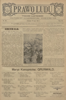 Prawo Ludu : tygodnik ilustrowany : organ Polskiej Partyi Socyalno-Demokratycznej. R.13, 1910, nr 28