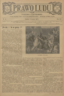 Prawo Ludu : tygodnik ilustrowany : organ Polskiej Partyi Socyalno-Demokratycznej. R.13, 1910, nr 31
