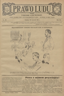 Prawo Ludu : tygodnik ilustrowany : organ Polskiej Partyi Socyalno-Demokratycznej. R.13, 1910, nr 38