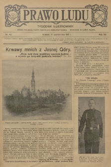 Prawo Ludu : tygodnik ilustrowany : organ Polskiej Partyi Socyalno-Demokratycznej. R.13, 1910, nr 42