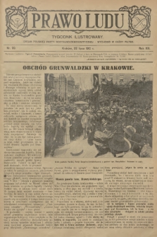 Prawo Ludu : tygodnik ilustrowany : organ Polskiej Partyi Socyalno-Demokratycznej. R.13, 1910, nr 29 - [po konfiskacie]