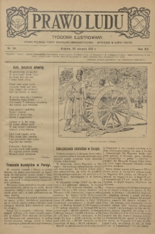 Prawo Ludu : tygodnik ilustrowany : organ Polskiej Partyi Socyalno-Demokratycznej. R.13, 1910, nr 34 - [po konfiskacie]