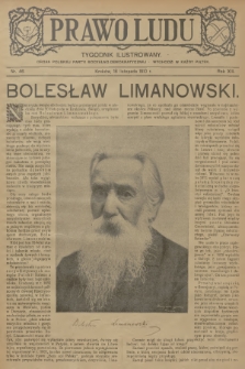 Prawo Ludu : tygodnik ilustrowany : organ Polskiej Partyi Socyalno-Demokratycznej. R.13, 1910, nr 46 - [po konfiskacie]