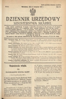 Dziennik Urzędowy Ministerstwa Skarbu. 1927, nr 32