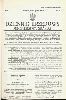 Dziennik Urzędowy Ministerstwa Skarbu. 1927, nr 35