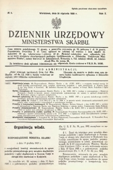 Dziennik Urzędowy Ministerstwa Skarbu. 1928, nr 3