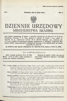 Dziennik Urzędowy Ministerstwa Skarbu. 1928, nr 6