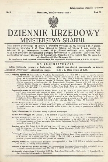 Dziennik Urzędowy Ministerstwa Skarbu. 1928, nr 8