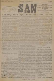 San : czasopismo społeczno-ekonomiczne. [R.4], 1881, nr 1 - numer na okaz