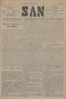 San : czasopismo społeczno-ekonomiczne. [R.4], 1881, nr 7