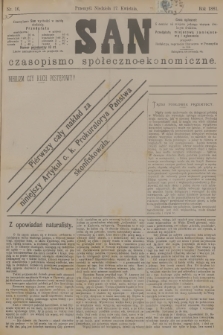 San : czasopismo społeczno-ekonomiczne. [R.4], 1881, nr 16