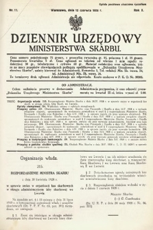 Dziennik Urzędowy Ministerstwa Skarbu. 1928, nr 17