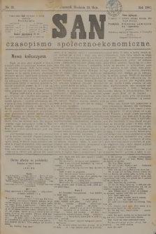 San : czasopismo społeczno-ekonomiczne. [R.4], 1881, nr 21