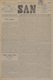 San : czasopismo społeczno-ekonomiczne. R.4, 1881, nr 33