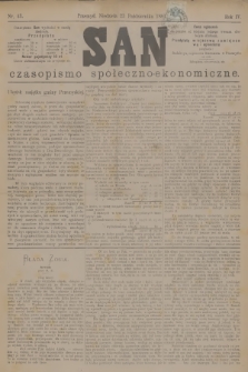 San : czasopismo społeczno-ekonomiczne. R.4, 1881, nr 43