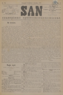 San : czasopismo społeczno-ekonomiczne. R.4, 1881, nr 49