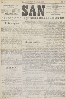 San : czasopismo społeczno-ekonomiczne. R.5, 1882, nr 14