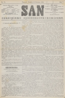 San : czasopismo społeczno-ekonomiczne. R.5, 1882, nr 16