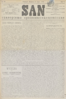 San : czasopismo społeczno-ekonomiczne. R.5, 1882, nr 29