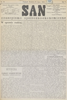 San : czasopismo społeczno-ekonomiczne. R.5, 1882, nr 31
