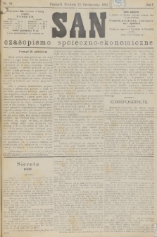 San : czasopismo społeczno-ekonomiczne. R.5, 1882, nr 44