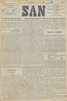San : czasopismo społeczno-ekonomiczne. R.5, 1882, nr 52