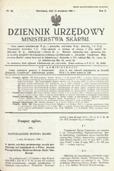 Dziennik Urzędowy Ministerstwa Skarbu. 1928, nr 26