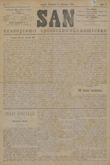 San : czasopismo społeczno-ekonomiczne. R.6, 1883, nr 4