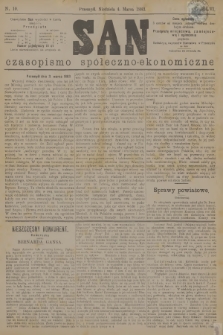 San : czasopismo społeczno-ekonomiczne. R.6, 1883, nr 10