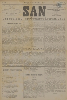 San : czasopismo społeczno-ekonomiczne. R.6, 1883, nr 13