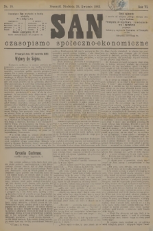 San : czasopismo społeczno-ekonomiczne. R.6, 1883, nr 18