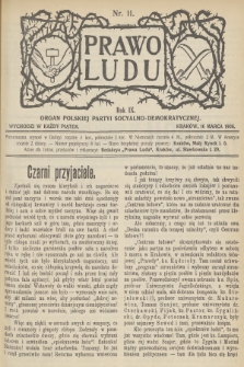 Prawo Ludu : organ Polskiej Partyi Socyalno-Demokratycznej. R.9, 1906, nr 11