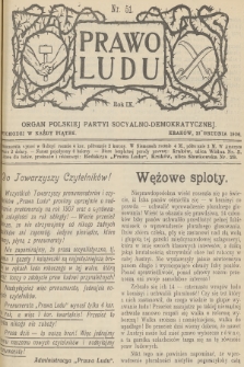 Prawo Ludu : organ Polskiej Partyi Socyalno-Demokratycznej. R.9, 1906, nr 51