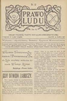 Prawo Ludu : organ Polskiej Partyi Socyalno-Demokratycznej. R.10, 1907, nr 13